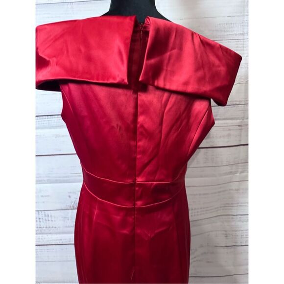 Jessica Simpson red off shoulder dress size 10 night out party - Picture 6 of 9